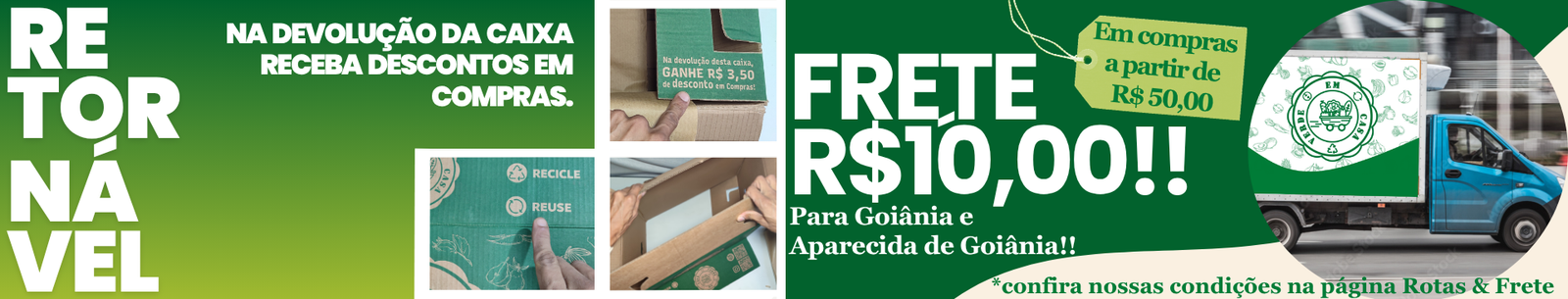 Green and White Modern Get Our Apps Now Instagram Post (Banner Pixel para Mercado Shops – Computador (grande))