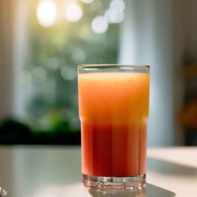 Suco de Laranja e Morango